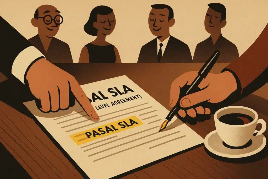 Negosiasi 2.0 yang sesungguhnya terjadi saat membahas detail. Fokus pada pasal SLA (Service Level Agreement) jauh lebih penting daripada sekadar angka diskon di awal.