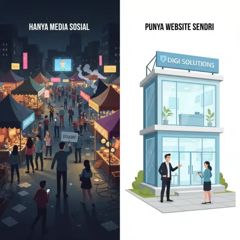 ilustrasi gambar web company profile